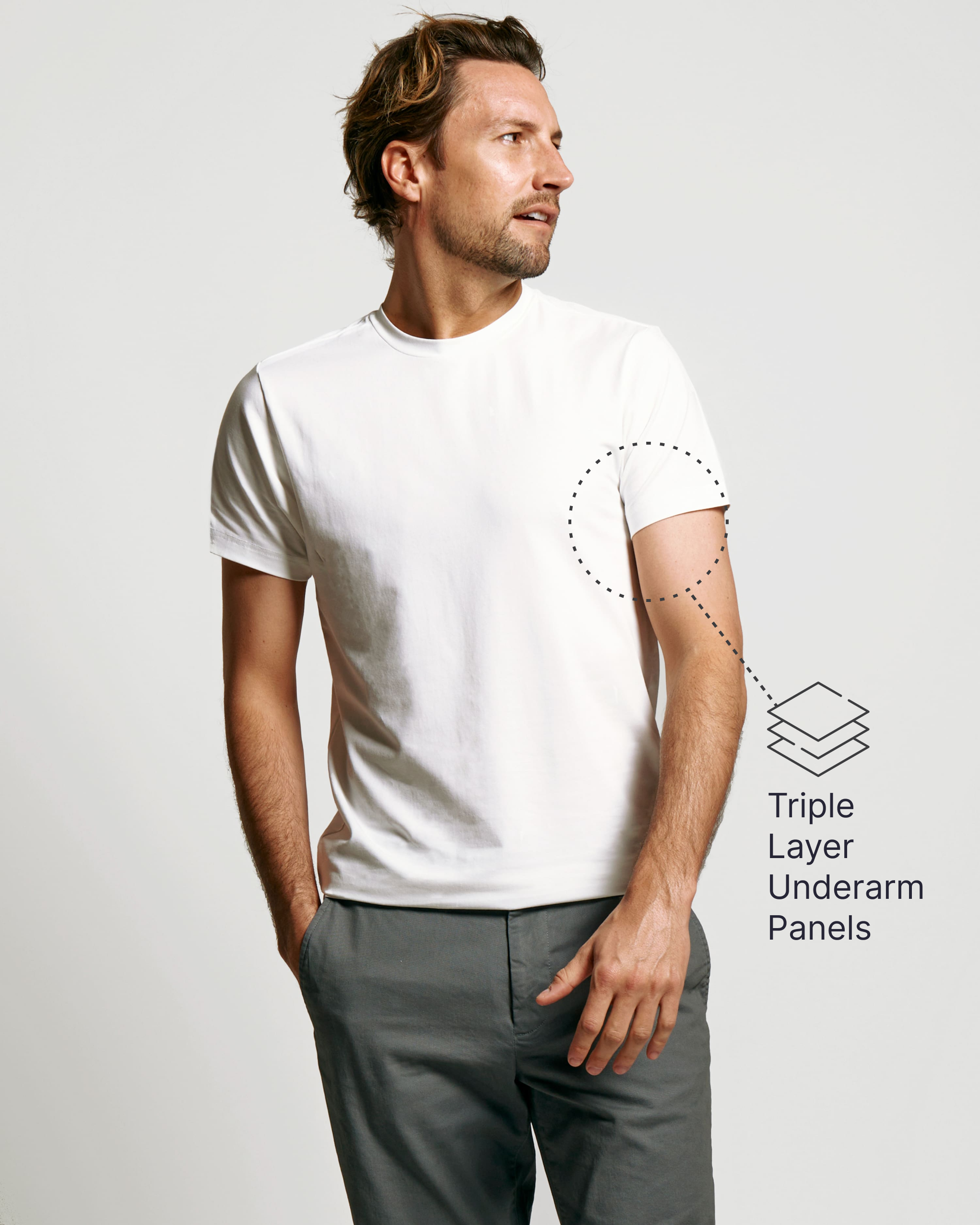 【新品】willfully v neck shirt cuffs sweat White-V-Neck_With-